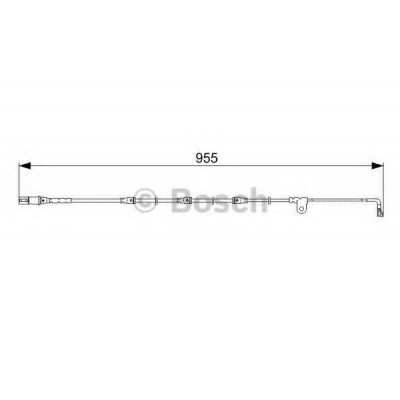 Сигнализатор, износ тормозных колодок 1987473028 BOSCH - купить в магазине запчастей по Украине