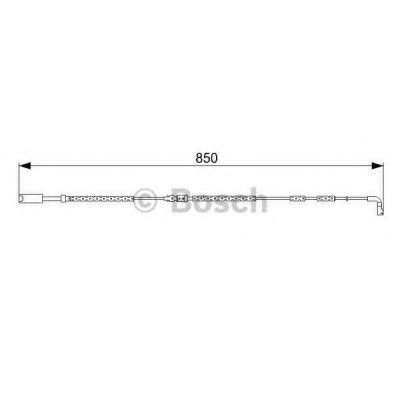 Сигнализатор, износ тормозных колодок 1987473030 BOSCH - купить в магазине запчастей по Украине