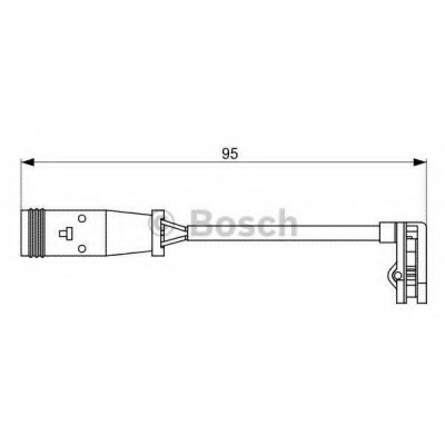 Сигнализатор, износ тормозных колодок 1987473036 BOSCH - купить в магазине запчастей по Украине