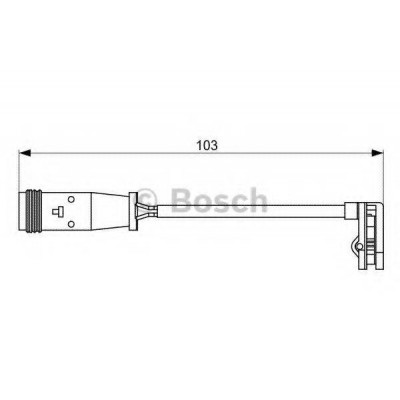 Сигнализатор, износ тормозных колодок 1987473037 BOSCH - купить в магазине запчастей по Украине