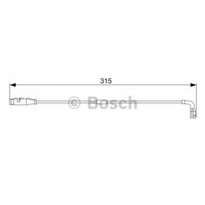 Сигнализатор, износ тормозных колодок 1987473039 BOSCH - купить в магазине запчастей по Украине