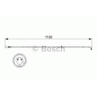 Сигнализатор, износ тормозных колодок 1987473505 BOSCH - купити в магазині запчастин по Україні