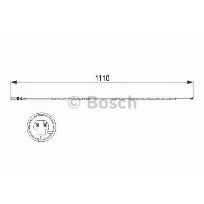 Сигнализатор, износ тормозных колодок 1987473515 BOSCH - купить в магазине запчастей по Украине
