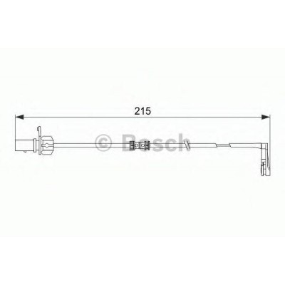 Сигнализатор, износ тормозных колодок 1987474489 BOSCH - купить в магазине запчастей по Украине