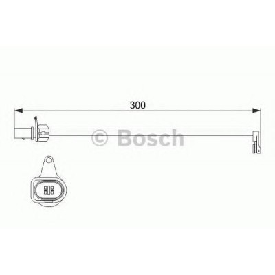 Сигнализатор, износ тормозных колодок 1987474505 BOSCH - купить в магазине запчастей по Украине
