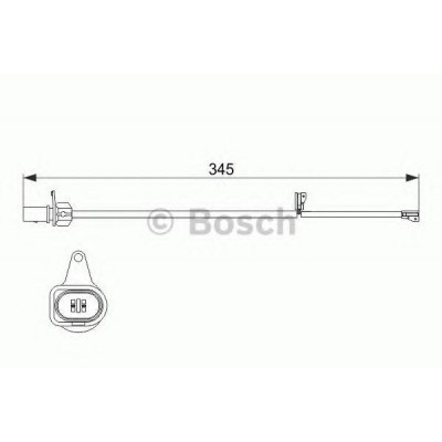 Сигнализатор, износ тормозных колодок 1987474507 BOSCH - купить в магазине запчастей по Украине