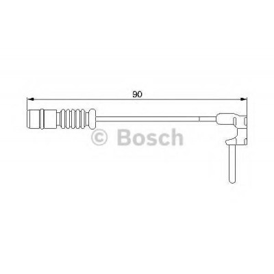 Сигнализатор, износ тормозных колодок 1987474901 BOSCH - купить в магазине запчастей по Украине