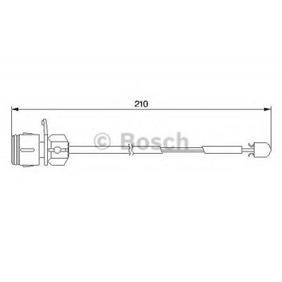 Сигнализатор, износ тормозных колодок 1987474938 BOSCH - купить в магазине запчастей по Украине