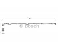 Сигнализатор, износ тормозных колодок BOSCH 1 987 474 946 1987474946 BOSCH - купить в магазине запчастей по Украине