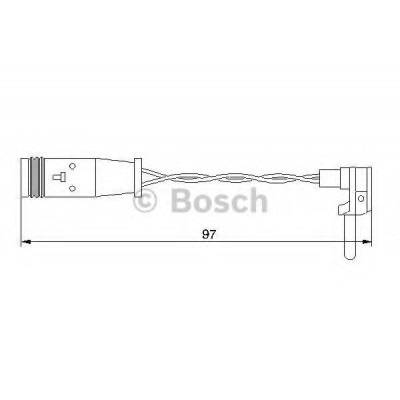 Сигнализатор, износ тормозных колодок 1987474966 BOSCH - купить в магазине запчастей по Украине