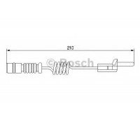 Сигнализатор, износ тормозных колодок BOSCH 1 987 474 969 1987474969 BOSCH - купить в магазине запчастей по Украине