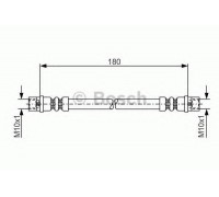 Тормозной шланг BOSCH 1 987 476 018 1987476018 BOSCH - купить в магазине запчастей по Украине