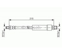 Тормозной шланг BOSCH 1 987 476 142 1987476142 BOSCH - купить в магазине запчастей по Украине