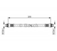 Тормозной шланг BOSCH 1 987 476 178 1987476178 BOSCH - купить в магазине запчастей по Украине