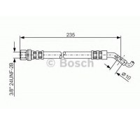 Тормозной шланг BOSCH 1 987 476 207 1987476207 BOSCH - купить в магазине запчастей по Украине