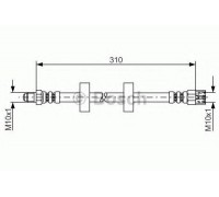 Тормозной шланг BOSCH 1 987 476 217 1987476217 BOSCH - купить в магазине запчастей по Украине