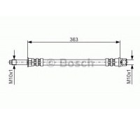 Тормозной шланг BOSCH 1 987 476 295 1987476295 BOSCH - купить в магазине запчастей по Украине