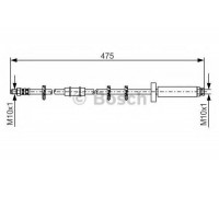 Тормозной шланг BOSCH 1 987 476 329 1987476329 BOSCH - купить в магазине запчастей по Украине