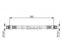 Тормозной шланг BOSCH 1 987 476 517 1987476517 BOSCH - купить в магазине запчастей по Украине