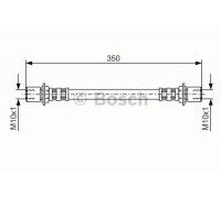 Тормозной шланг BOSCH 1 987 476 552 1987476552 BOSCH - купити в магазині запчастин по Україні