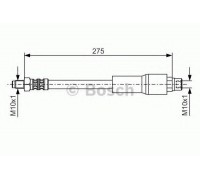 Тормозной шланг BOSCH 1 987 476 649 1987476649 BOSCH - купити в магазині запчастин по Україні