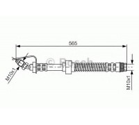 Тормозной шланг BOSCH 1 987 476 906 1987476906 BOSCH - купить в магазине запчастей по Украине