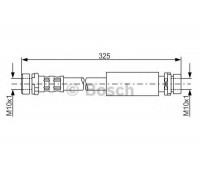 Тормозной шланг BOSCH 1 987 476 994 1987476994 BOSCH - купить в магазине запчастей по Украине