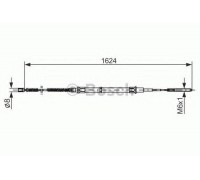 Трос, стояночная тормозная система BOSCH 1 987 477 407 1987477407 BOSCH - купить в магазине запчастей по Украине