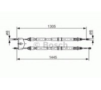 Трос, стояночная тормозная система BOSCH 1 987 477 732 1987477732 BOSCH - купить в магазине запчастей по Украине