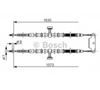 Трос, стояночная тормозная система BOSCH 1 987 477 763 1987477763 BOSCH - купить в магазине запчастей по Украине