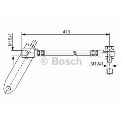 Тормозной шланг 1987481047 BOSCH - купить в магазине запчастей по Украине