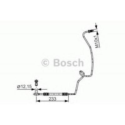 Тормозной шланг 1987481338 BOSCH - купить в магазине запчастей по Украине
