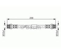 Тормозной шланг BOSCH 1 987 481 369 1987481369 BOSCH - купить в магазине запчастей по Украине