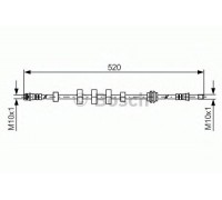 Тормозной шланг BOSCH 1 987 481 431 1987481431 BOSCH - купить в магазине запчастей по Украине