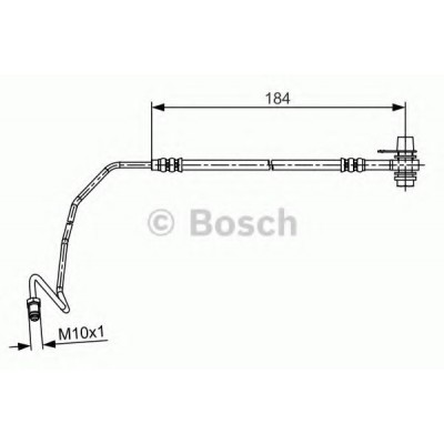 Тормозной шланг 1987481534 BOSCH - купить в магазине запчастей по Украине