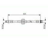 Тормозной шланг BOSCH 1 987 481 567 1987481567 BOSCH - купить в магазине запчастей по Украине