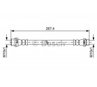 Тормозной шланг BOSCH 1 987 481 583 1987481583 BOSCH - купить в магазине запчастей по Украине