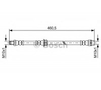 Тормозной шланг BOSCH 1 987 481 598 1987481598 BOSCH - купить в магазине запчастей по Украине