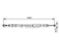 Трос, стояночная тормозная система BOSCH 1 987 482 026 1987482026 BOSCH - купить в магазине запчастей по Украине