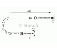 Трос, стояночная тормозная система BOSCH 1 987 482 234 1987482234 BOSCH - купить в магазине запчастей по Украине