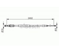 Трос, стояночная тормозная система BOSCH 1 987 482 276 1987482276 BOSCH - купить в магазине запчастей по Украине
