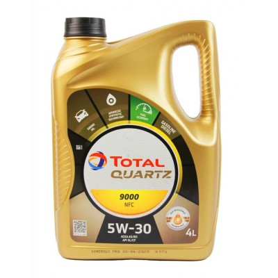 Масло 5W30 9000 NFC 4л (A5/B5) 183450 / 213836 216627 TOTAL - купити в магазині запчастин по Україні