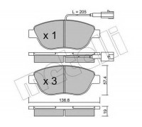 Комплект тормозных колодок, дисковый тормоз METELLI 22-0322-0 2203220 METELLI - купить в магазине запчастей по Украине