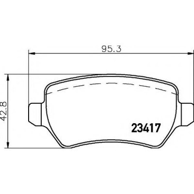 Комплект тормозных колодок, дисковый тормоз 2341702 TEXTAR - купить в магазине запчастей по Украине