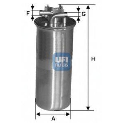 Топливный фильтр 2400100 UFI - купить в магазине запчастей по Украине