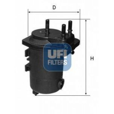 Топливный фильтр 2409800 UFI - купить в магазине запчастей по Украине