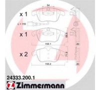 243332001 ZIMMERMANN - купить в магазине запчастей по Украине