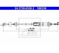 Трос, управление сцеплением ATE 24.3728-0336.2 24372803362 ATE - купить в магазине запчастей по Украине
