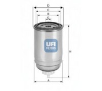 Топливный фильтр UFI 24.399.00 2439900 UFI - купить в магазине запчастей по Украине