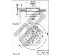 Тормозной диск METZGER 24584 V 24584V METZGER - купить в магазине запчастей по Украине